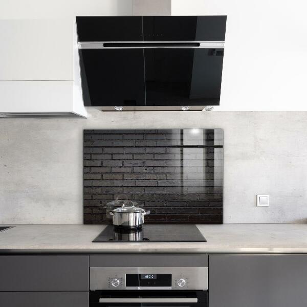 Nástenný panel  Čierny tehlový betón