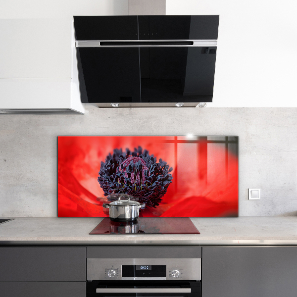 Nástenný panel  Detaily červeného maku