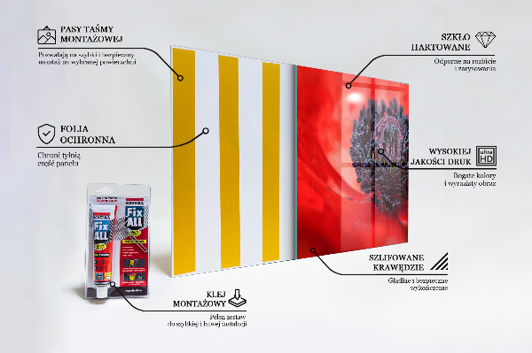 Nástenný panel  Detaily červeného maku