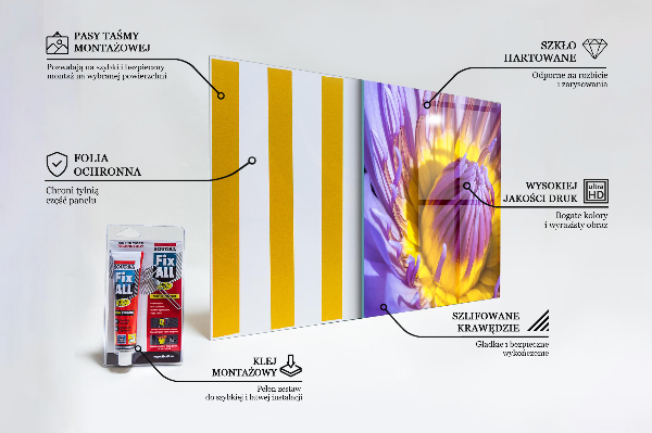 Nástenný panel  Podrobnosti o fialovom kvete