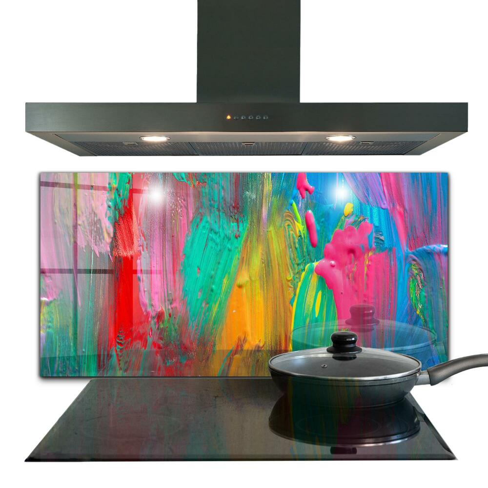 Sklenený obklad do kuchyne Farebná farba textúry