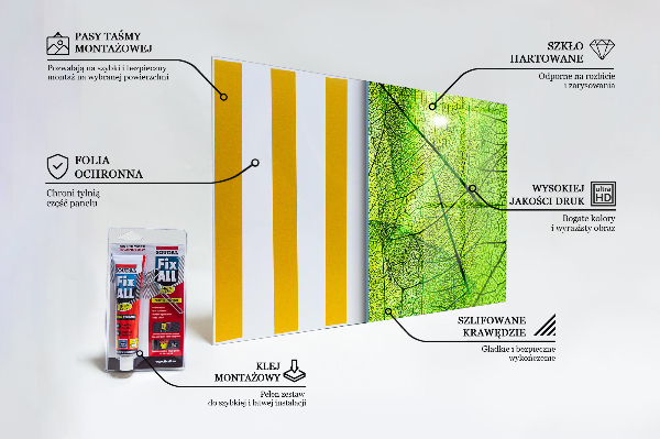 Nástenný panel  Textúra zeleného listu