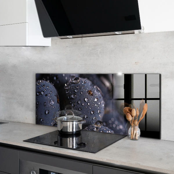 Sklenený obklad do kuchyne Šťavnaté čučoriedky