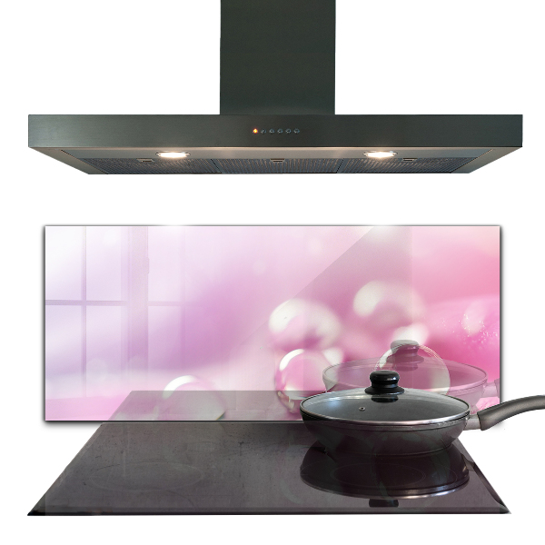 Nástenný panel  Kvapky rosy na ružovom kvete