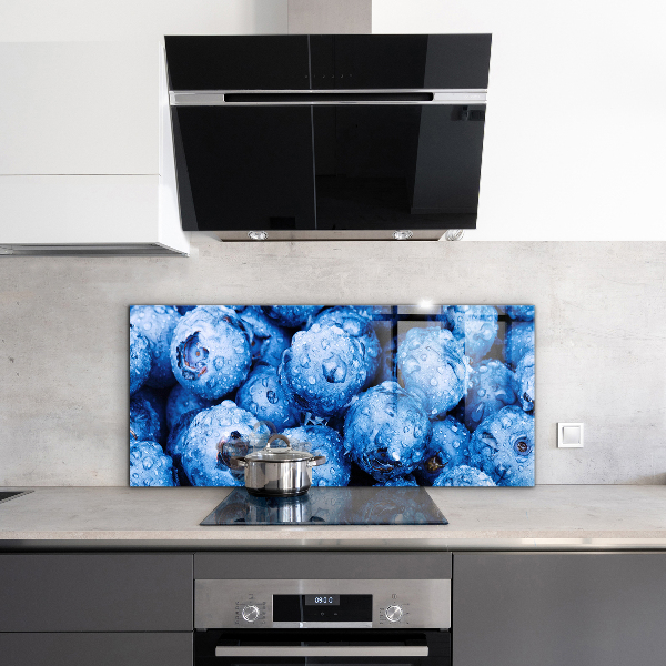 Sklenený obklad do kuchyne Zrelé bobule čučoriedok