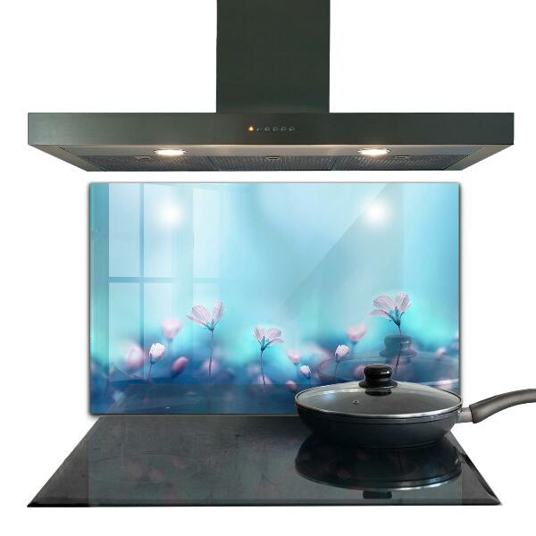 Nástenný panel  Kvety za rannou hmlou