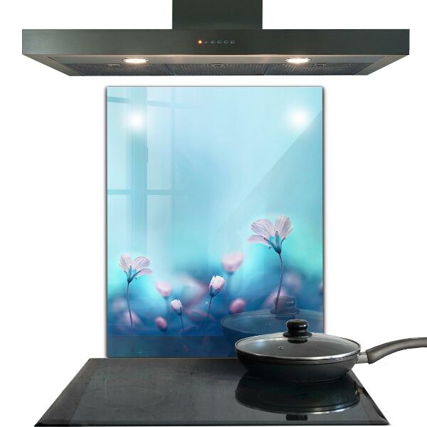 Nástenný panel  Kvety za rannou hmlou