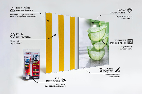 Nástenný panel  Aloe rastlina aloe vera