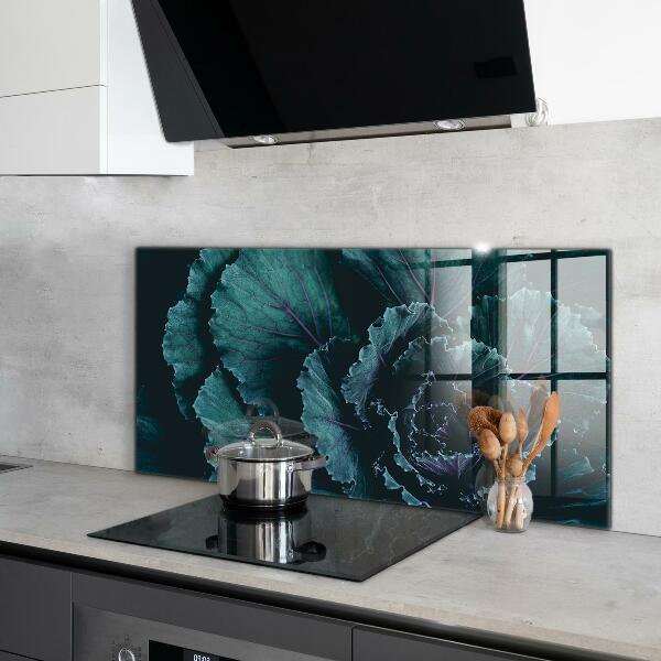 Nástenný panel  Kapustné listy tmavo zelené