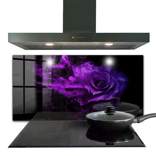 Nástenný panel  Purple rose abstract smoke