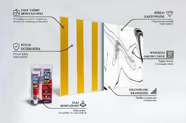 Nástenný panel  Monochromatický akvarel