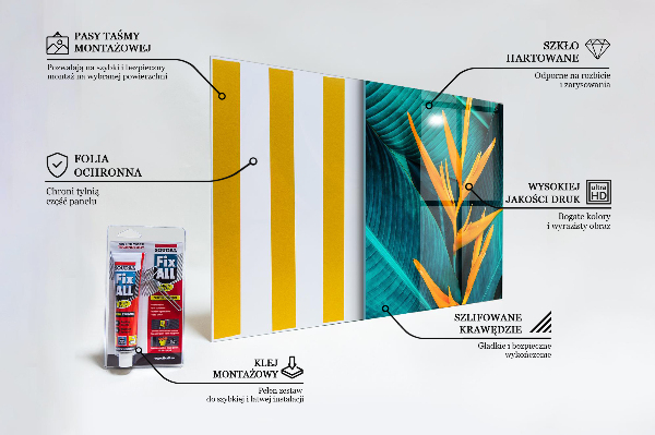 Nástenný panel  Tropický exotický kvet