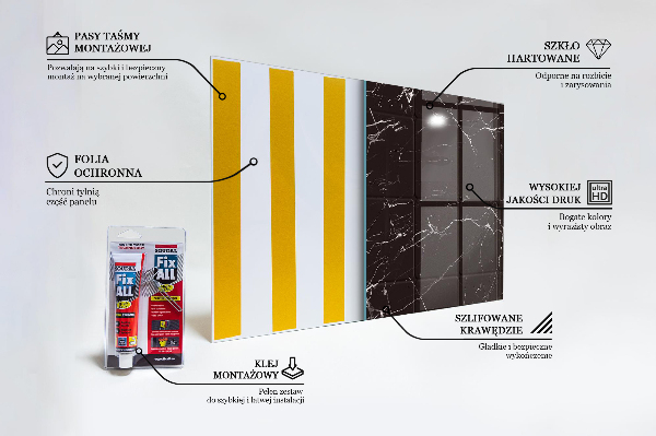 Nástenný panel  Textúra čierneho mramoru