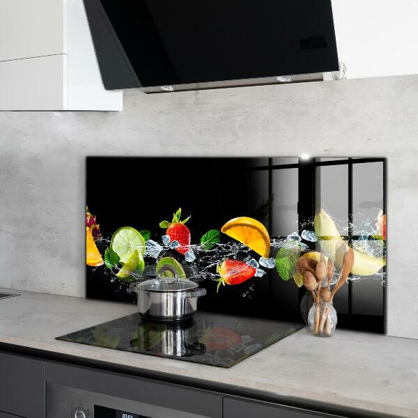 Sklenený obklad do kuchyne Šťavnaté exotické ovocie