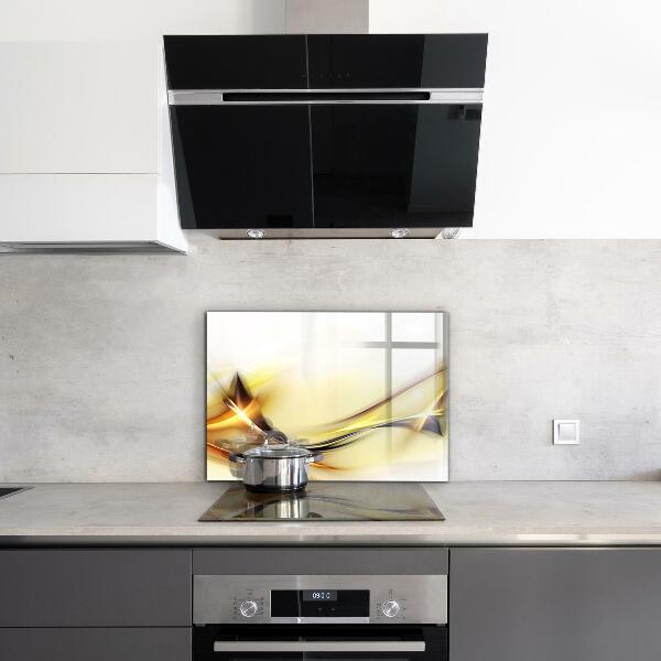 Sklenený obklad do kuchyne Abstrakcia energetických vĺn
