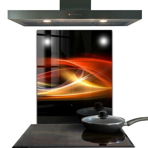 Sklenený obklad do kuchyne Abstraktná vibrujúca energia