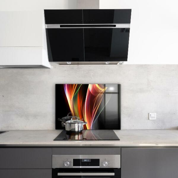 Sklenený obklad do kuchyne Abstrakcia energetických vĺn