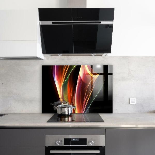 Sklenený obklad do kuchyne Abstrakcia energetických vĺn