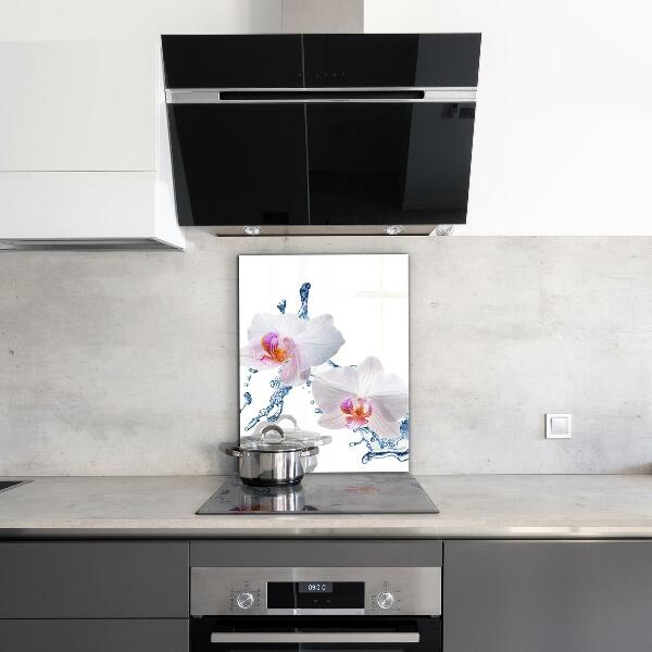 Nástenný panel  Orchidea pokropená vodou