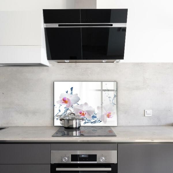 Nástenný panel  Orchidea pokropená vodou