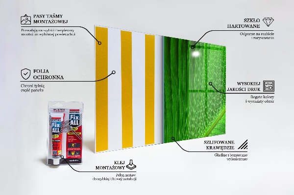 Nástenný panel  Tropický palmový list
