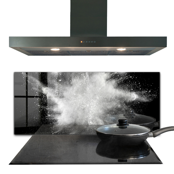 Sklenený obklad do kuchyne Prášková explózia abstrakcia