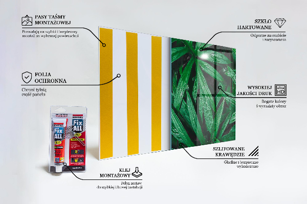 Nástenný panel  Listy exotickej džungle