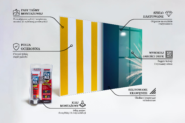 Nástenný panel  Púpava s kvapkou rosy