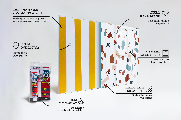 Nástenný panel  Terazzový kameň