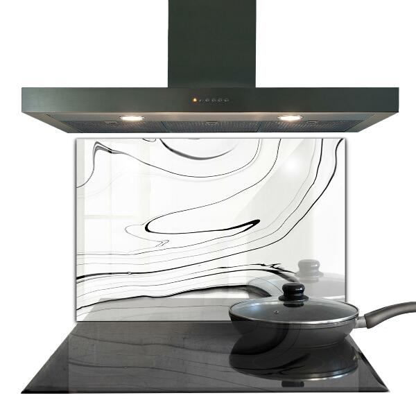 Sklenený obklad do kuchyne Štruktúra bieleho mramoru