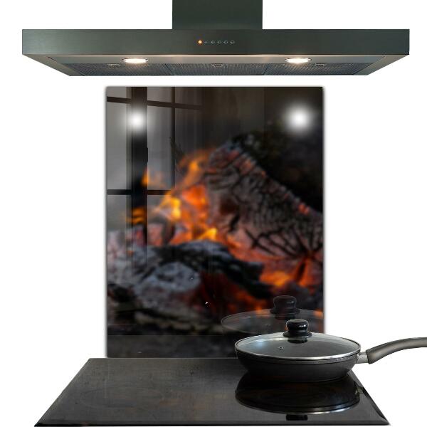 Nástenný panel  Horiaci oheň