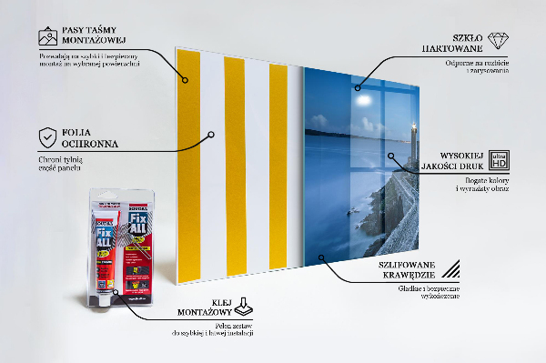 Nástenný panel  Maják za súmraku