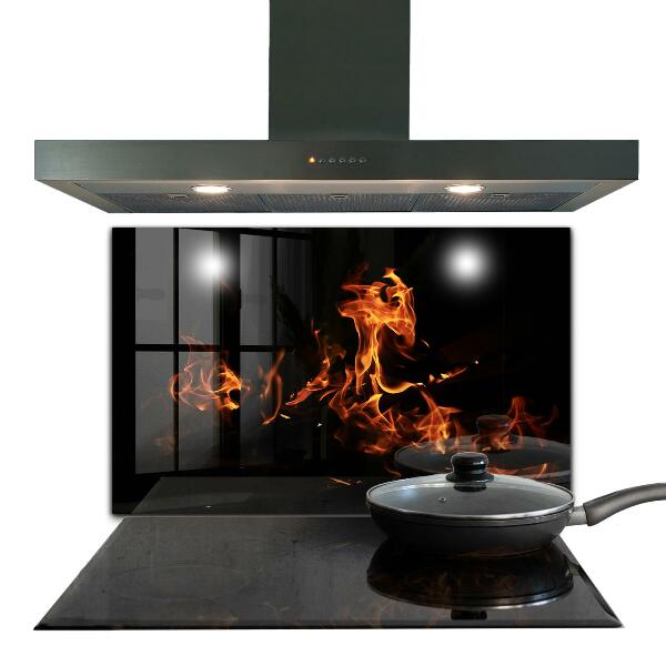 Nástenný panel  Horúce plamene táborového ohňa