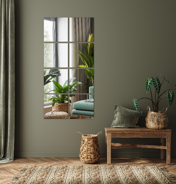 Zrkadlové obkladačky 6 ks 16x16 cm