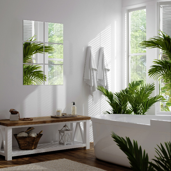 Zrkadlové obkladačky 6 ks 16x16 cm