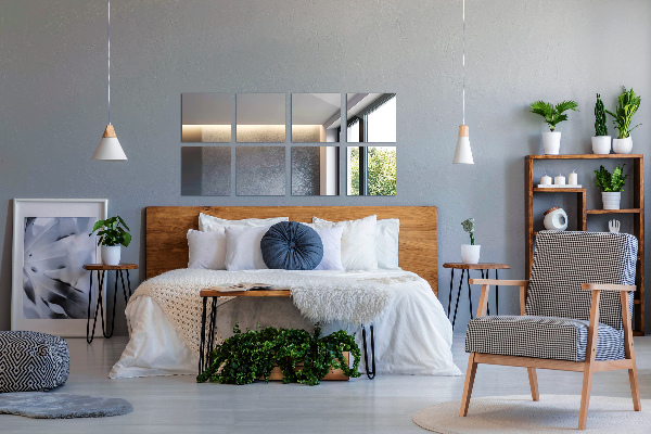 Zrkadlové obkladačky 6 ks 16x16 cm