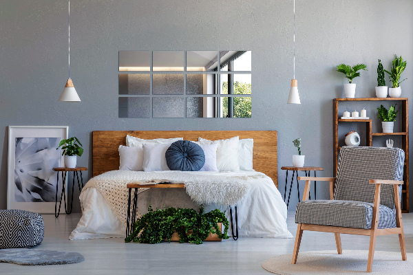 Súprava zrkadlových obkladačiek 6 ks 30x16 cm