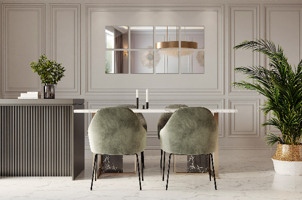 Zrkadlové dlaždice 6 ks 30x30 cm