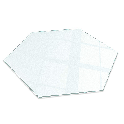 Štvrtinová polopriehľadná podložka pod krb h40 cm
