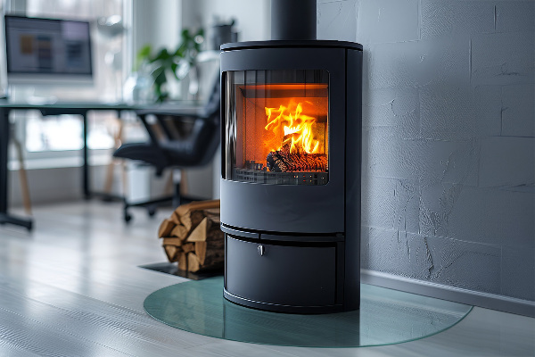 Podložka pod kachle poloválcová 100x100 cm