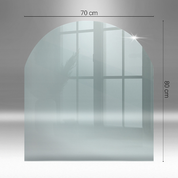 Podložka pod krbové kachle poloválcová 80x70 cm