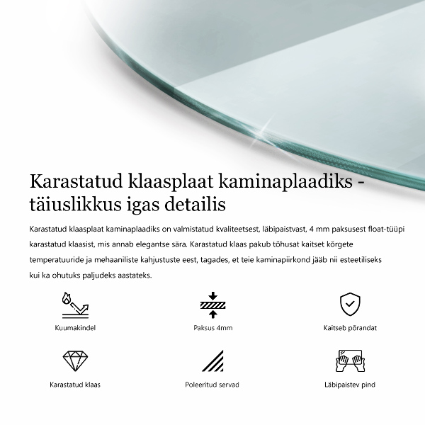 Podložka pod krbové kachle obdĺžniková fi100 cm