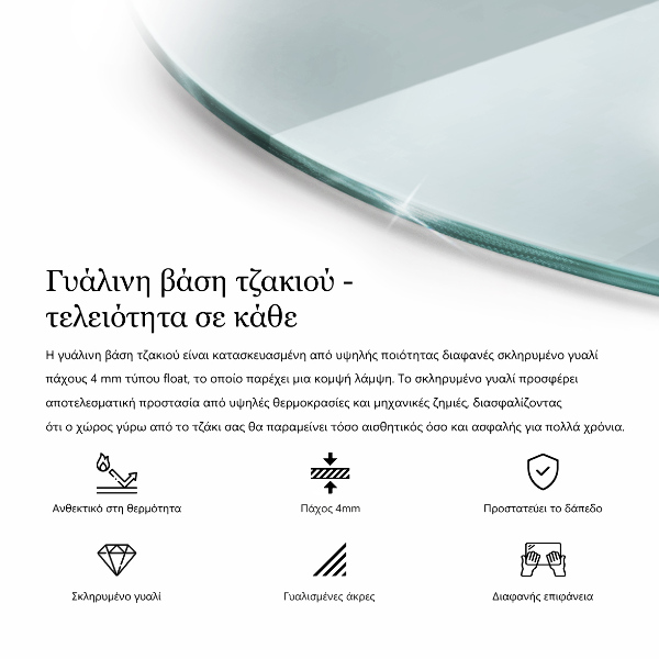 Podložka pod kachle kruhová fi60 cm