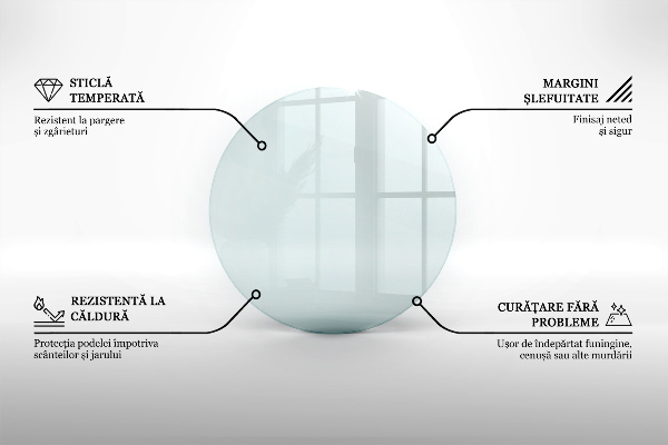 Sklo pod krb kruhový fi70 cm