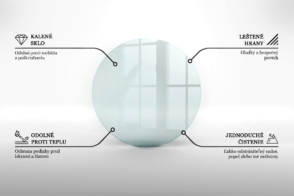 Sklo pod krb obdĺžnikový fi80 cm