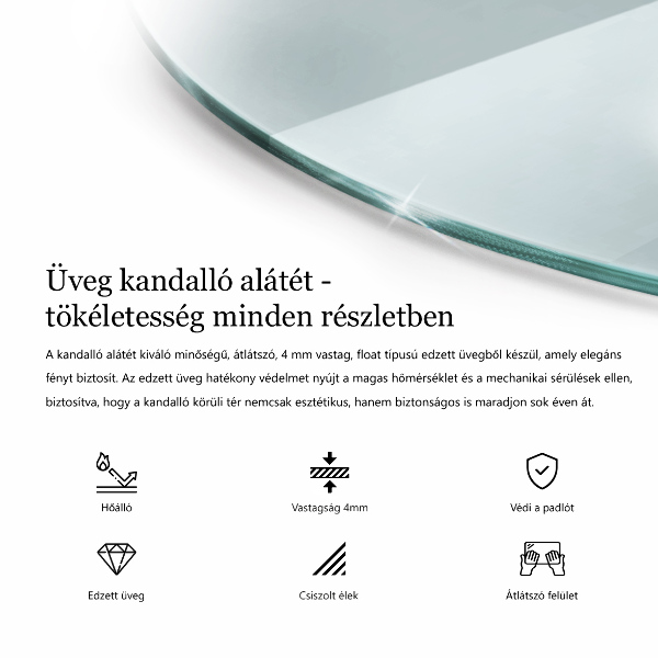 Sklo pod krb obdĺžnikový fi80 cm