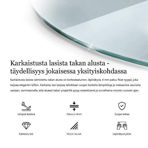 Sklo pod krb obdĺžnikový fi80 cm