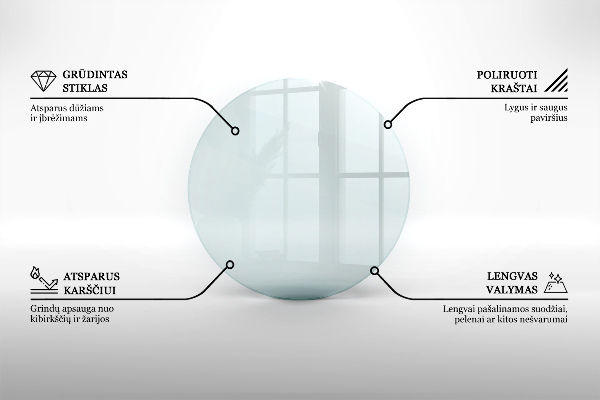 Podložka pod kachle obdĺžniková fi90 cm