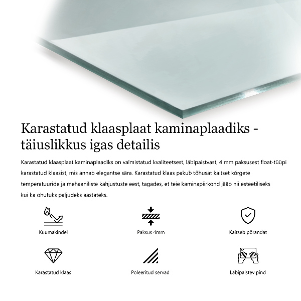 Podložka pod kachle obdĺžnikový 60x40 cm