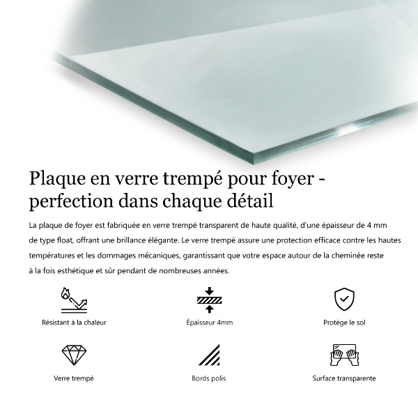 Sklo pod krb obdĺžnikový 80x60 cm